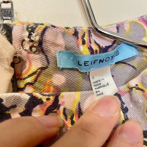 Anthropologie Leifnotes Flora Fortress Skirt size 0 - Picture 6 of 9